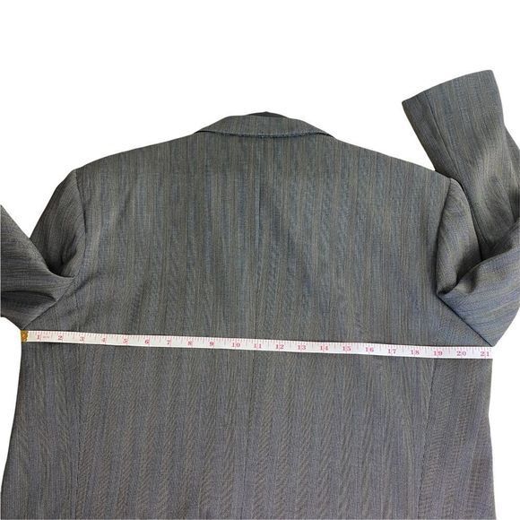 Vintage Canali 40R (50R EU) Wool Blazer Sport Coat Jacket Blue Striped 2 Button - Picture 5 of 12